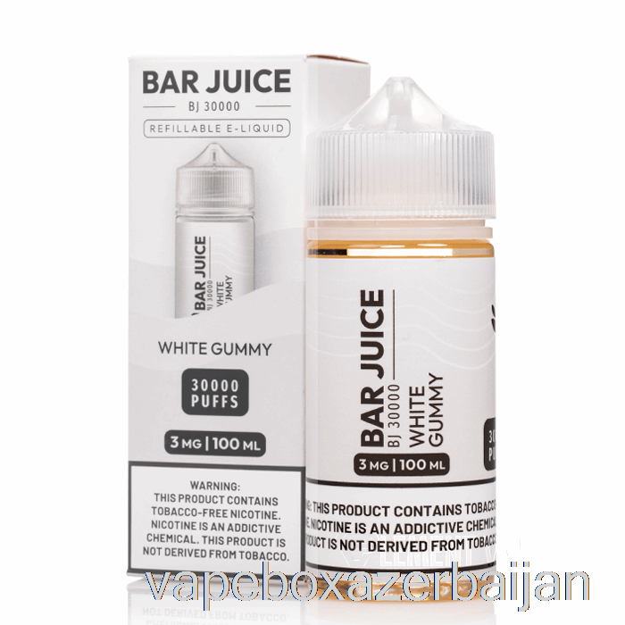E-Juice Vape White Gummy - Bar Juice - 100mL 0mg